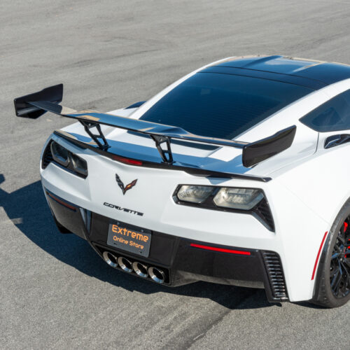 EOS 2014-2019 Chevrolet Corvette C7 Stingray ZR1 ZTK Conversion Rear Wing Carbon Flash
