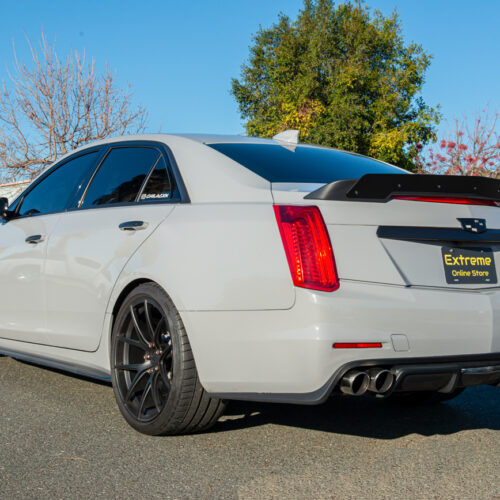 Alternative view of EOS 2014-2019 Cadillac CTS / CTS-V Wicker Bill Glossy Black Rear Spoiler