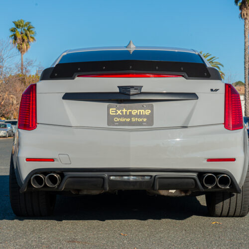 Alternative view of EOS 2014-2019 Cadillac CTS Wicker Bill Glossy Black Rear Spoiler