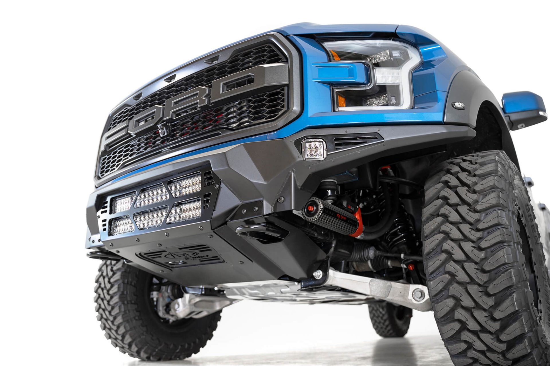 ADD Addictive Desert Design 2017-2020 Ford Raptor Bomber Front Bumper - 20 Inch Lights - Image 4