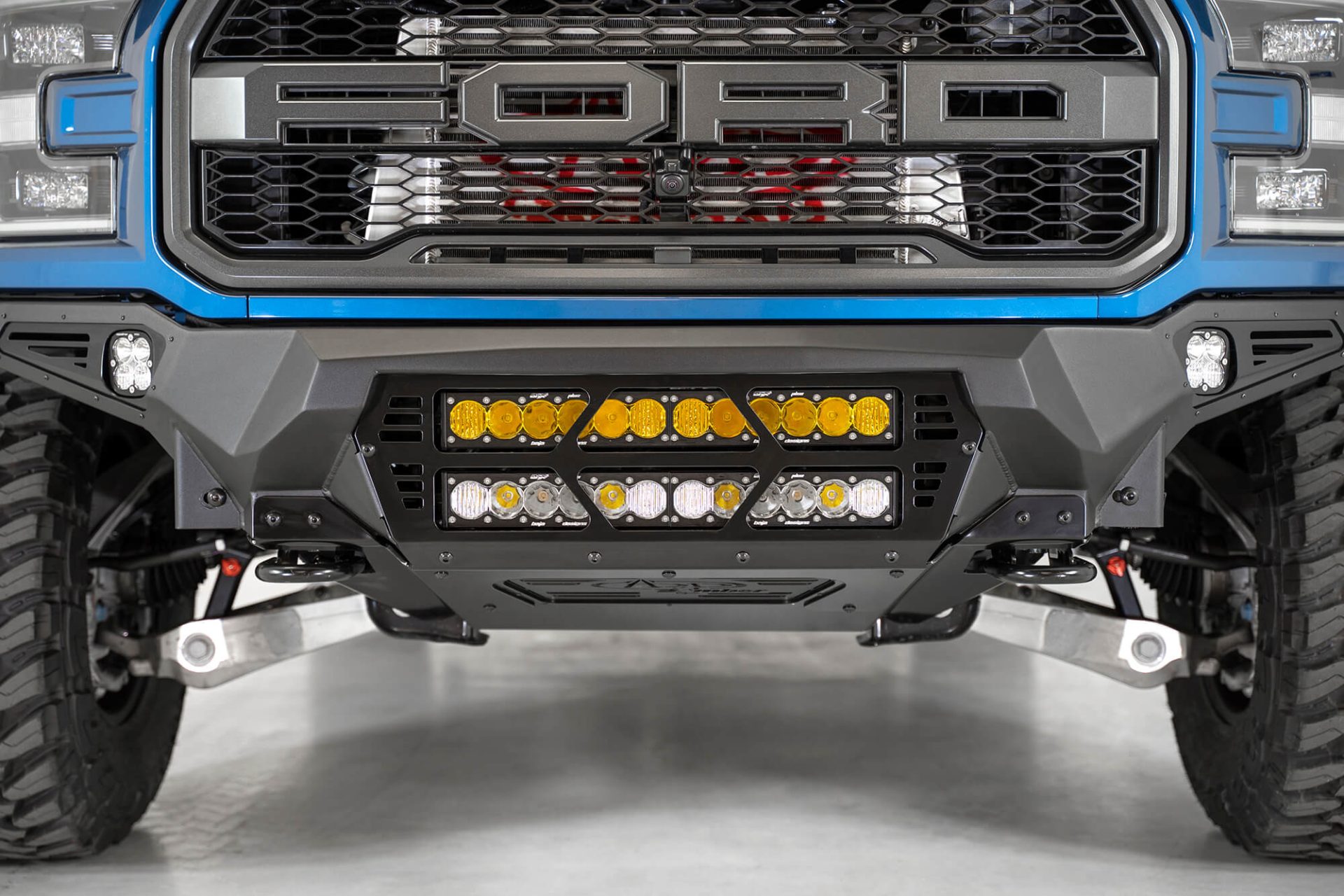 ADD Addictive Desert Design 2017-2020 Ford Raptor Bomber Front Bumper - 20 Inch Lights - Image 3