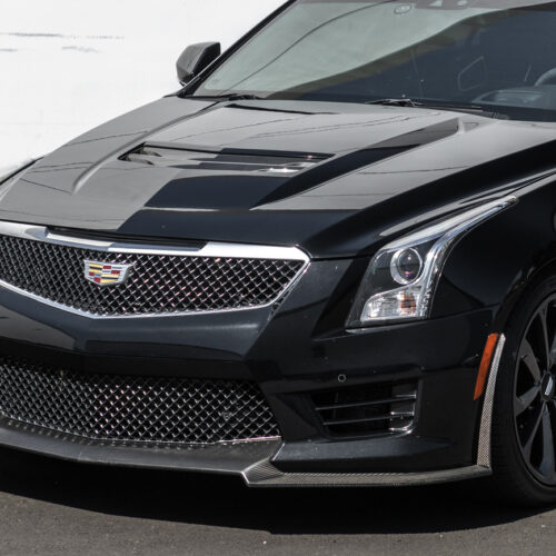 Alternative view of EOS 2016-19 Cadillac ATS-V Extended Front Splitter & Side Wheel Arch