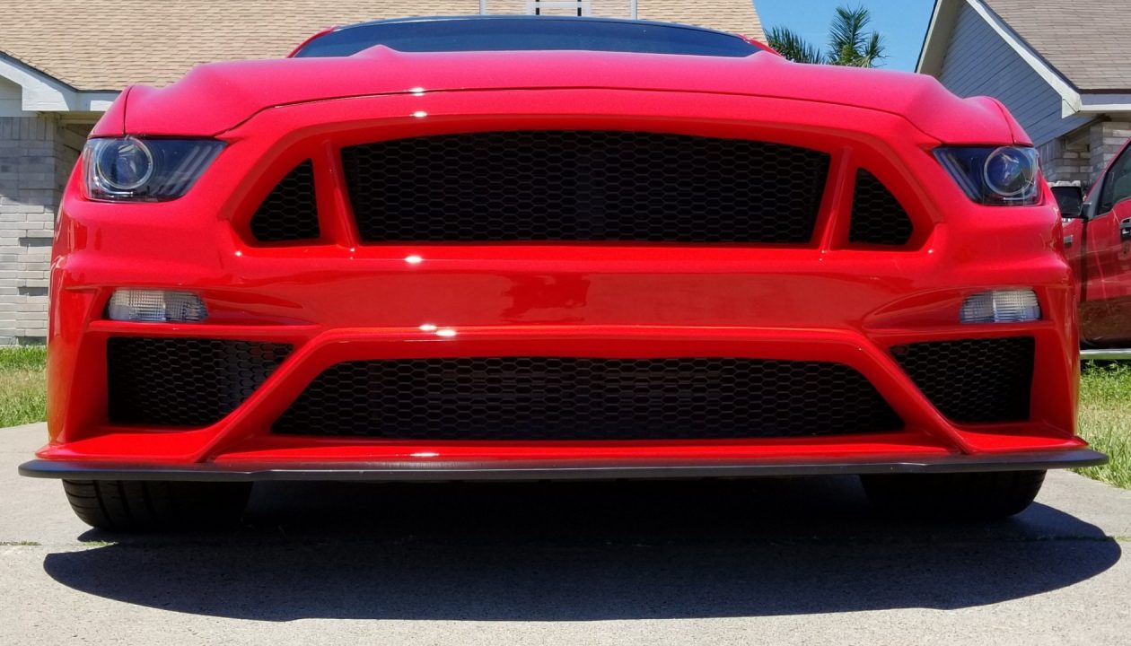 Anderson Composites 2015-2017 Ford Mustang Ford GT Style Fiberglass Front Bumper - Image 6