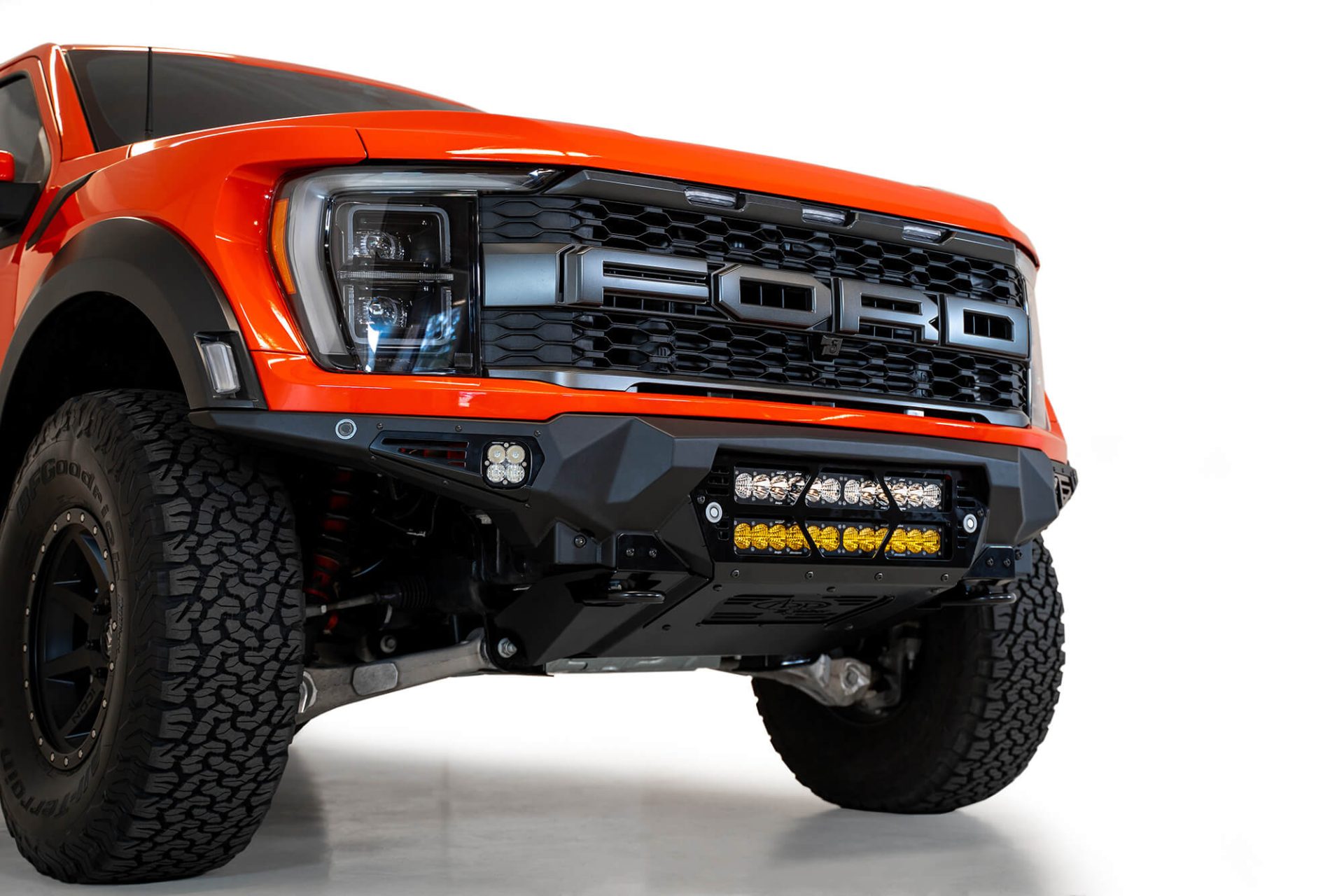 ADD Addictive Desert Designs 2021-2022 Ford Raptor Bomber Front Bumper – 20 Inch Lights