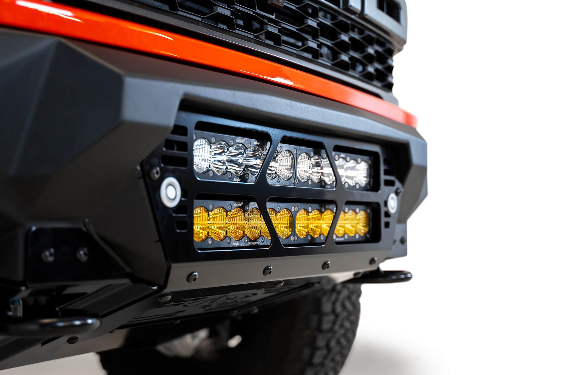 ADD Addictive Desert Designs 2021-2022 Ford Raptor Bomber Front Bumper – 20 Inch Lights - Image 4