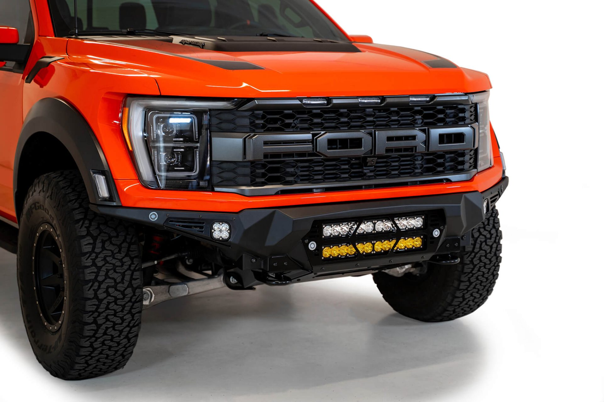 ADD Addictive Desert Designs 2021-2022 Ford Raptor Bomber Front Bumper – 20 Inch Lights - Image 3