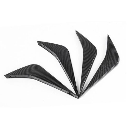 EOS 2014-2019 Chevrolet Corvette C7 Hydro-Dipped Carbon Fiber Bumper Diffuser Fins