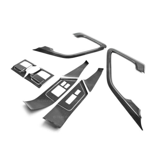 Seibon Carbon 2009-2016 Nissan GT-R R35 Interior Carbon Fiber Door Trim Set (12 Pieces)