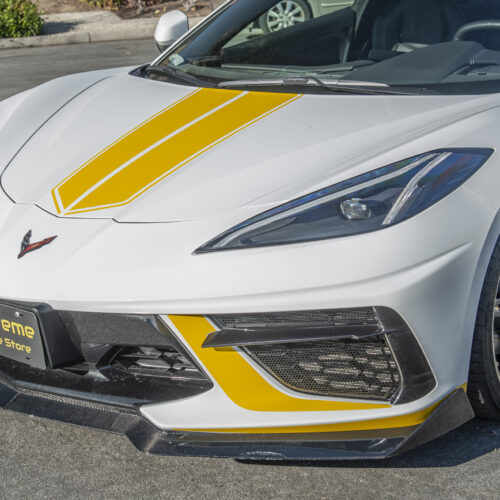 Alternative view of EOS Corvette C8 Front Mesh Grill Insert Cover