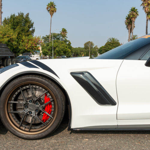 Alternative view of EOS Chevrolet Corvette C7 Extended Front Splash Guards