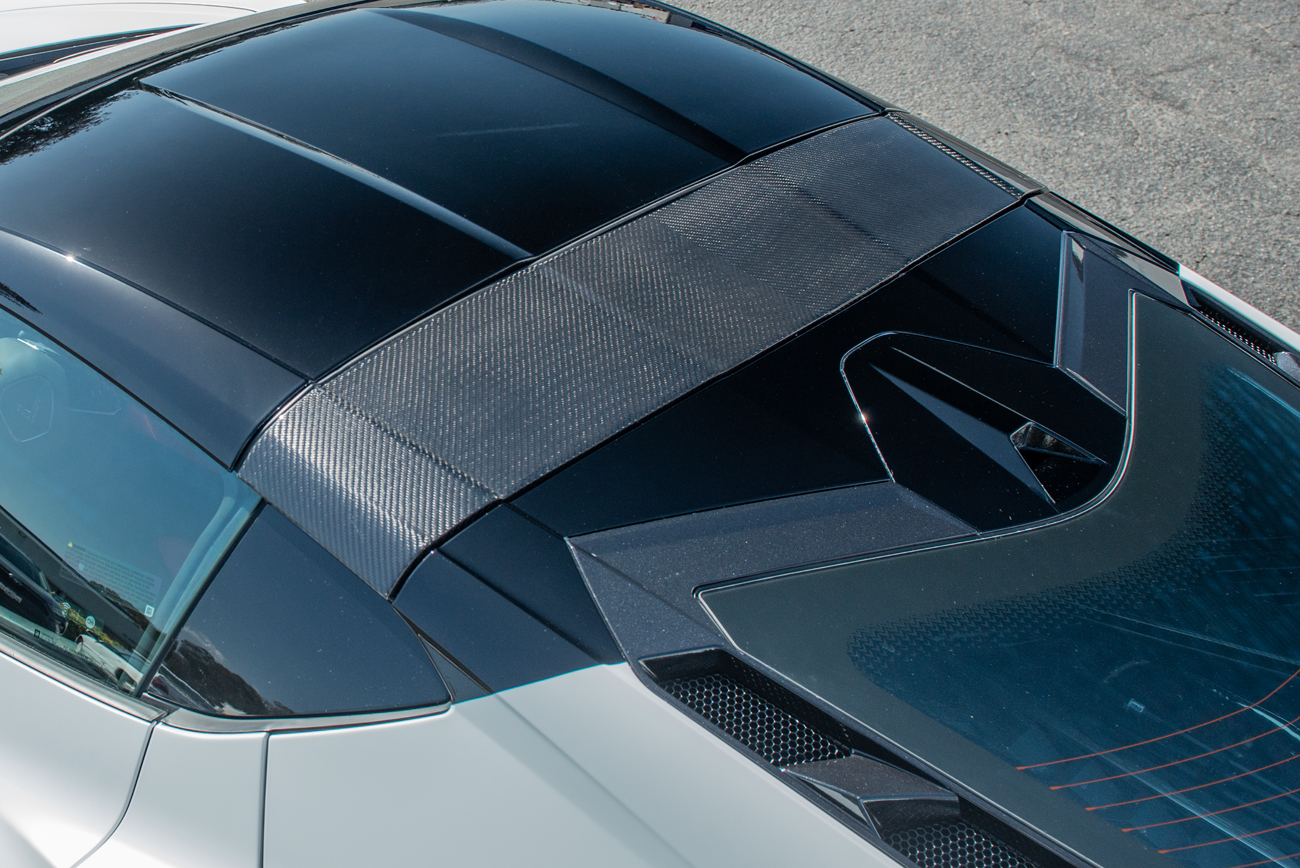 EOS 2020-2024 Chevrolet Corvette C8 Carbon Fiber Top Roof Pillar Bow (12)