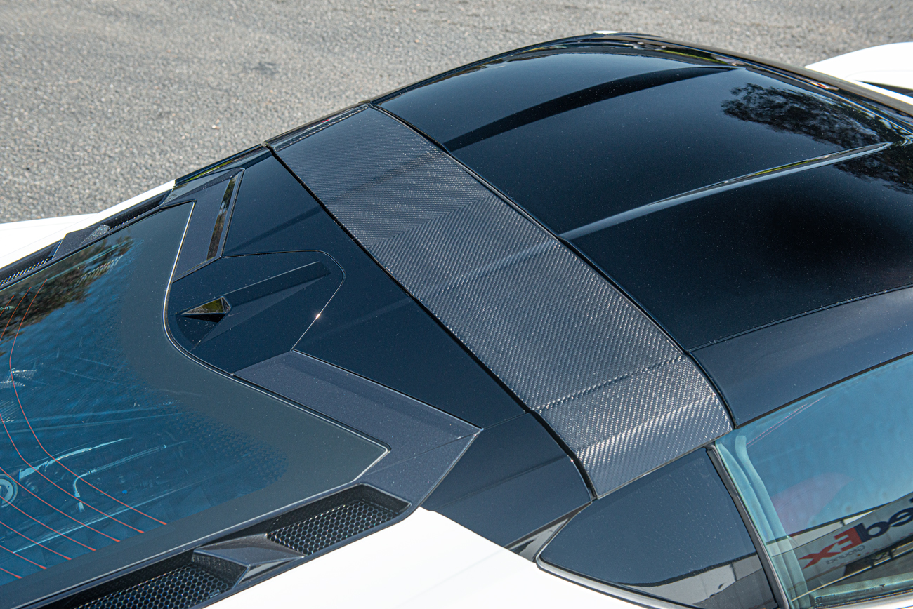 EOS 2020-2024 Chevrolet Corvette C8 Carbon Fiber Top Roof Pillar Bow (13)