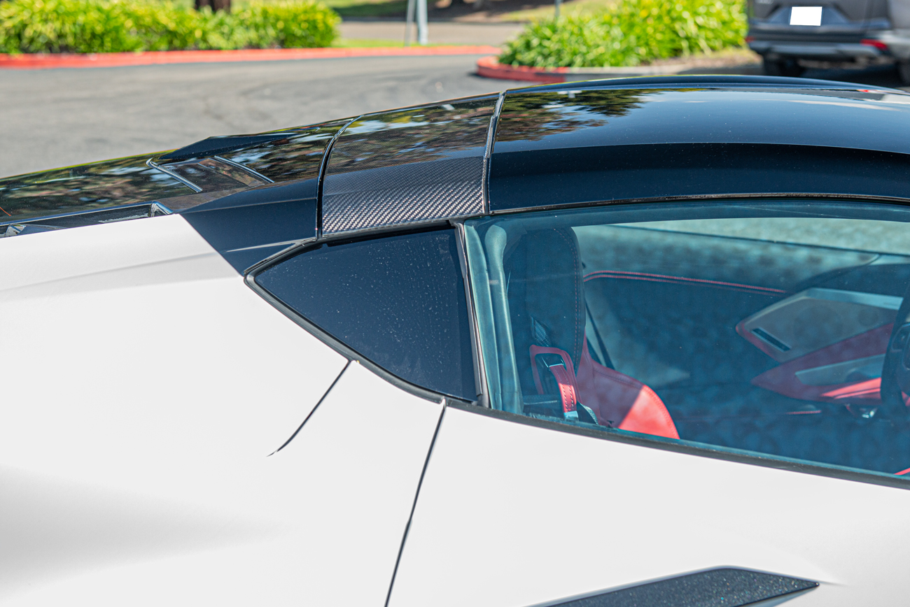 EOS 2020-2024 Chevrolet Corvette C8 Carbon Fiber Top Roof Pillar Bow (14)