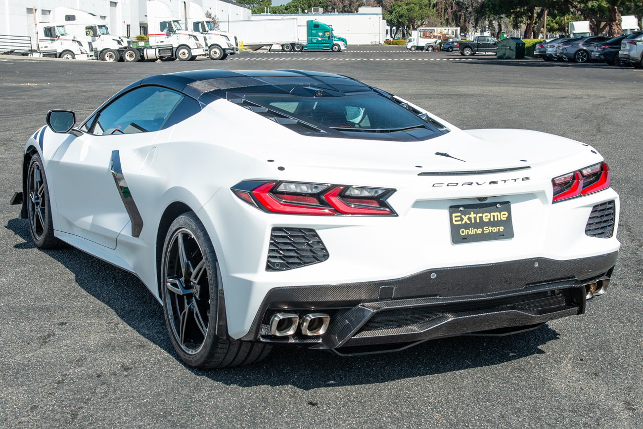 EOS 2020-2024 Chevrolet Corvette C8 Carbon Fiber Top Roof Pillar Bow (17)