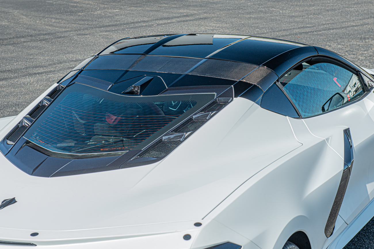 EOS 2020-2024 Chevrolet Corvette C8 Carbon Fiber Top Roof Pillar Bow (27)