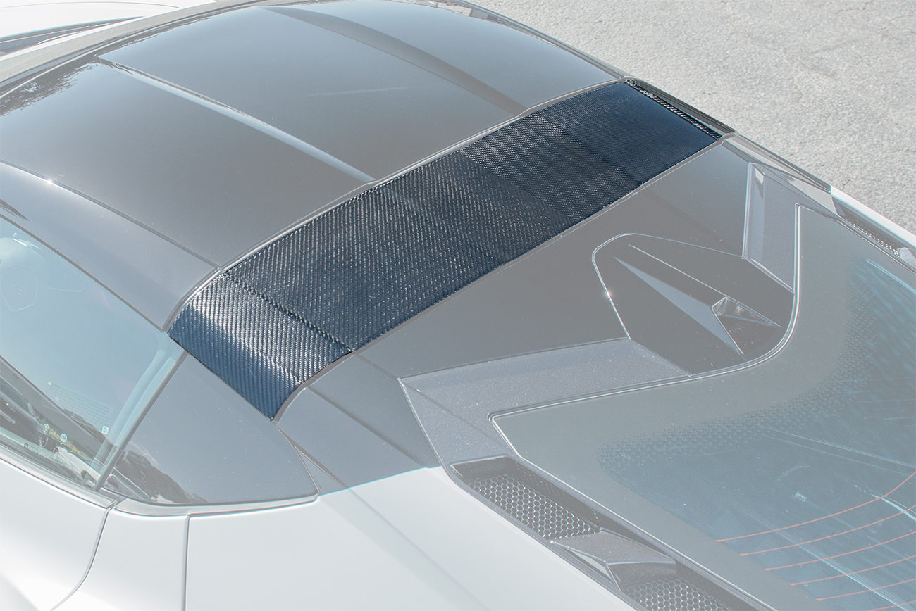 EOS 2020-2024 Chevrolet Corvette C8 Carbon Fiber Top Roof Pillar Bow (7)