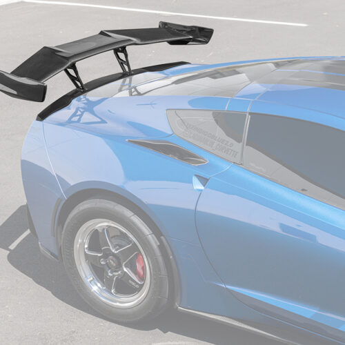 EOS 2014-2019 Chevrolet Corvette C7 Stingray ZR1 ZTK Conversion Rear Spoiler High Wing