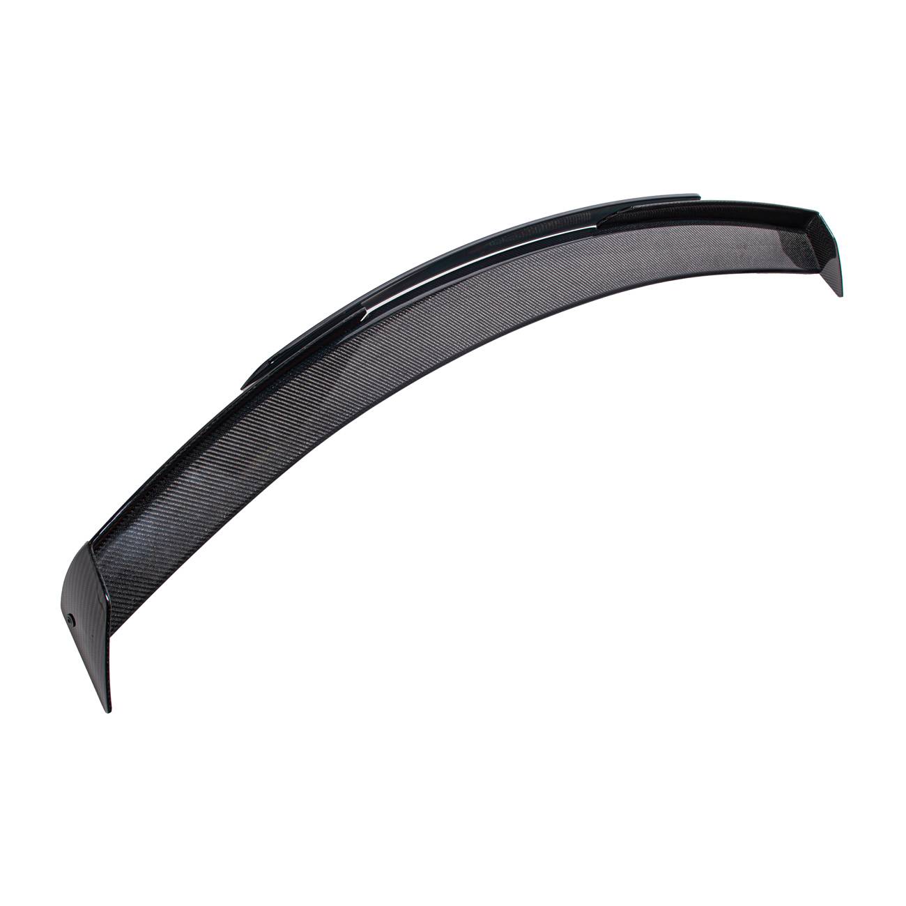 EOS 2014-2019 Corvette C7 Z06 Stage 3 Carbon Fiber Rear Spoiler w/ Wickerbill Extension - Smoke Tinted