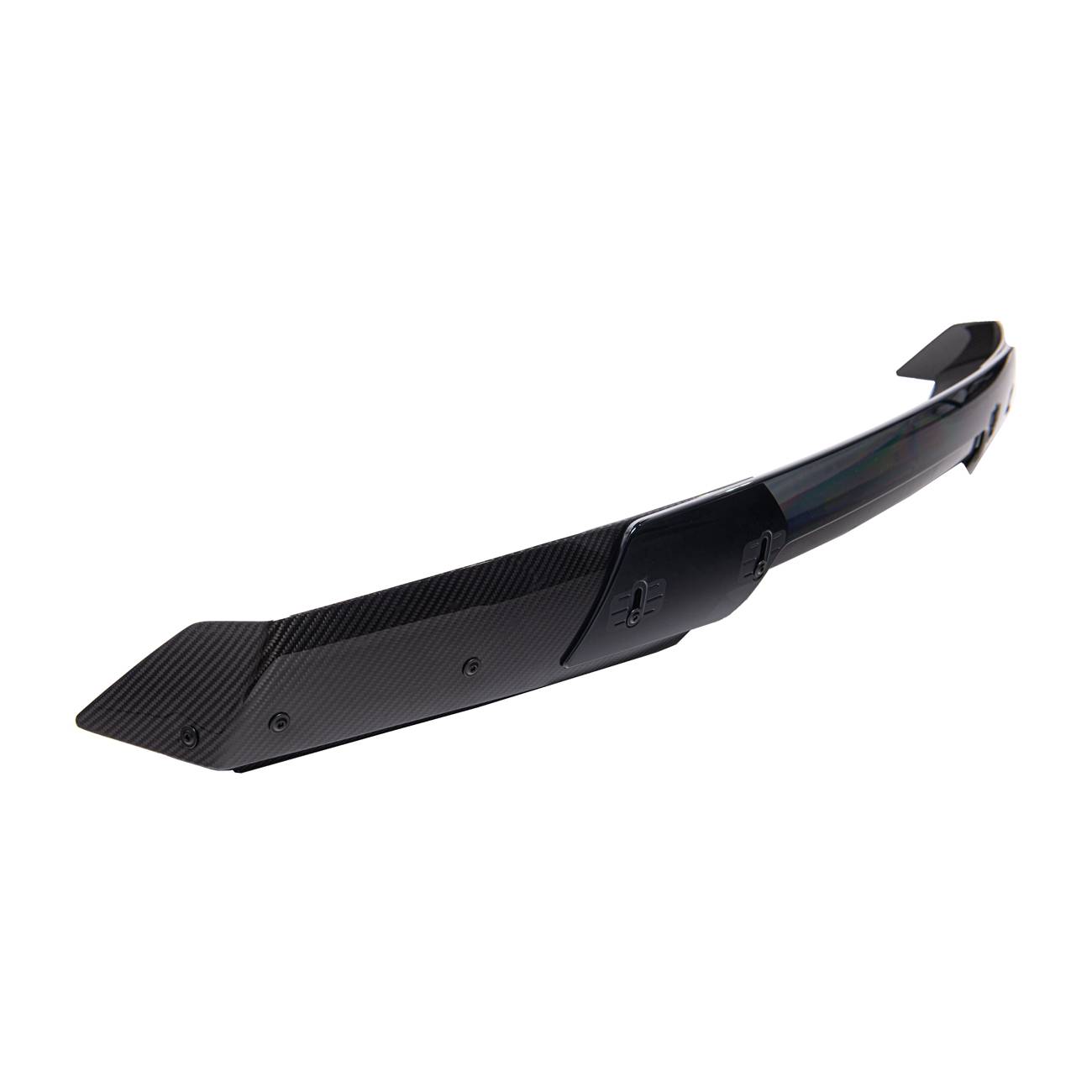 EOS 2014-2019 Corvette C7 Z06 Stage 3 Carbon Fiber Rear Spoiler w/ Wickerbill Extension - Smoke Tinted - Image 3