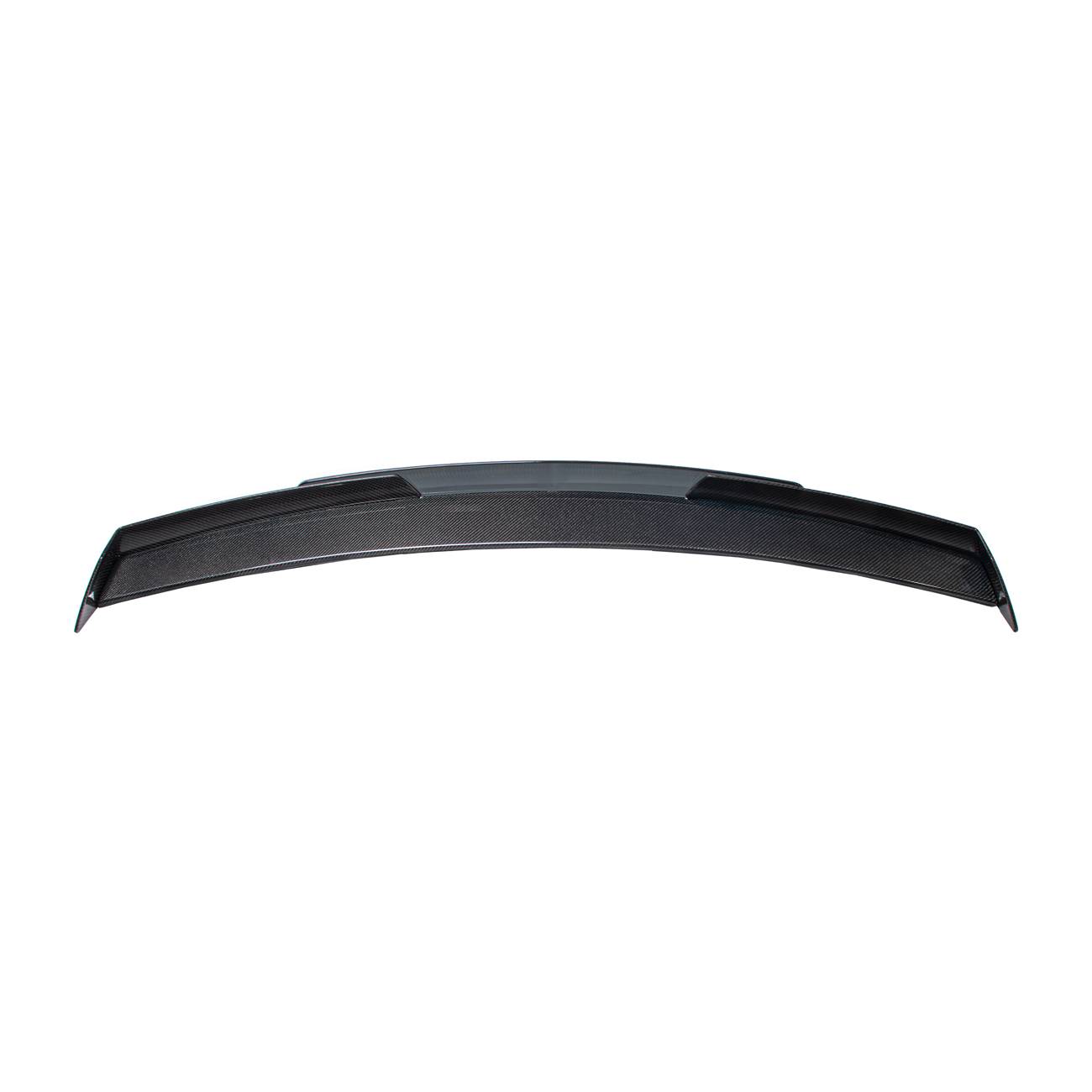 EOS 2014-2019 Corvette C7 Z06 Stage 3 Carbon Fiber Rear Spoiler w/ Wickerbill Extension - Smoke Tinted - Image 2