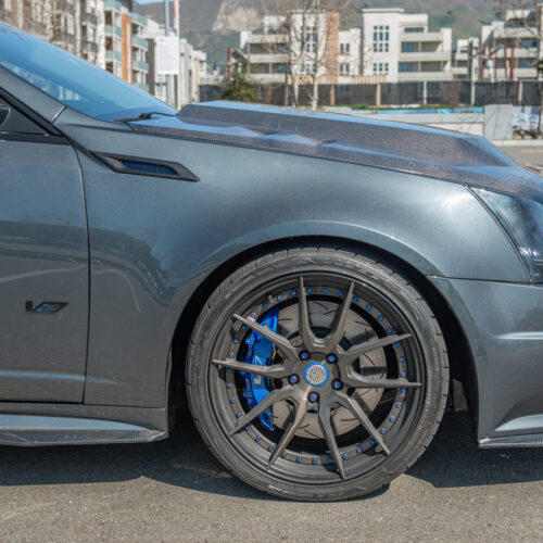 Alternative view of EOS 2009-15 Cadillac CTS-V Carbon Fiber Front Bumper Hood