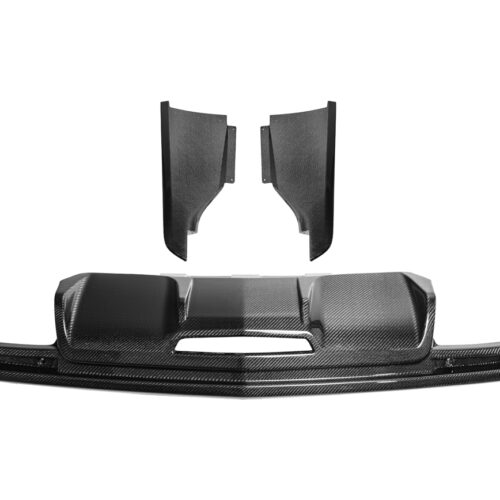 Alternative view of EOS 2016-19 Cadillac CTS-V Carbon Fiber Rear Valance Diffuser Lip Cover