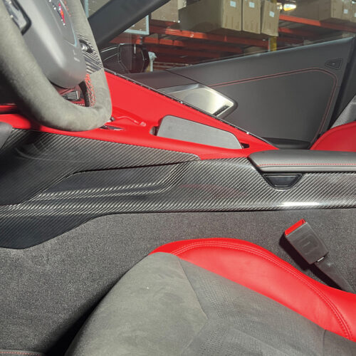 Alternative view of EOS Corvette C8 Center Console Side Upper Trim Cover