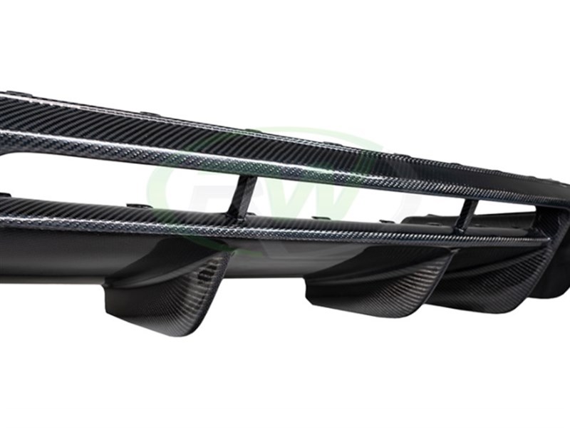 RW Carbon 2015-2018 Audi R8 8S Carbon Fiber Rear Diffuser_3