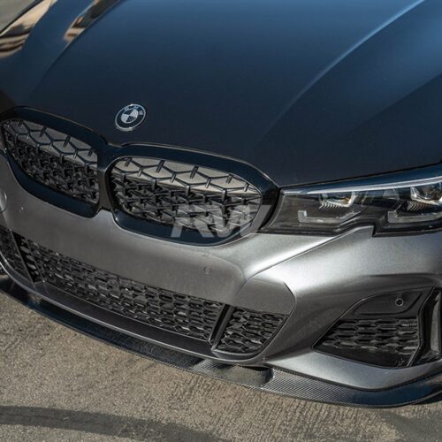RW Carbon 2019-2022 BMW G20 3D Style Carbon Fiber Front Lip Spoiler