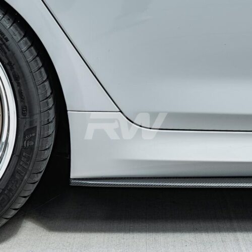 Alternative view of RW Carbon BMW G30 F90 Carbon Fiber Side Skirt Extensions