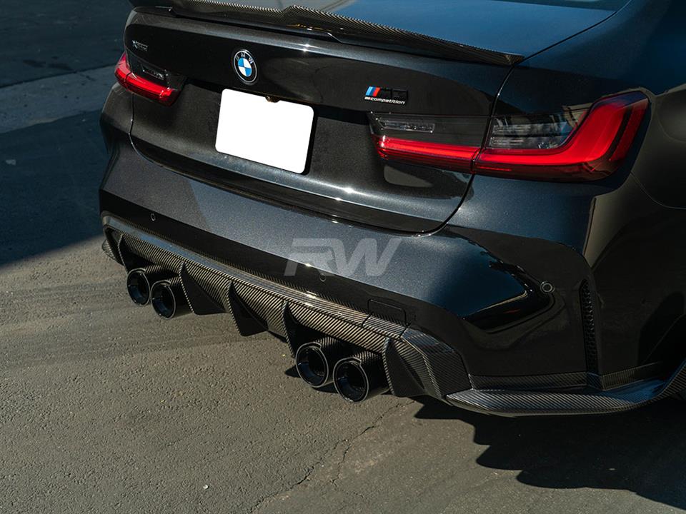 RW Carbon BMW G8X M3M4 OEM Style Carbon Fiber Diffuser (13)