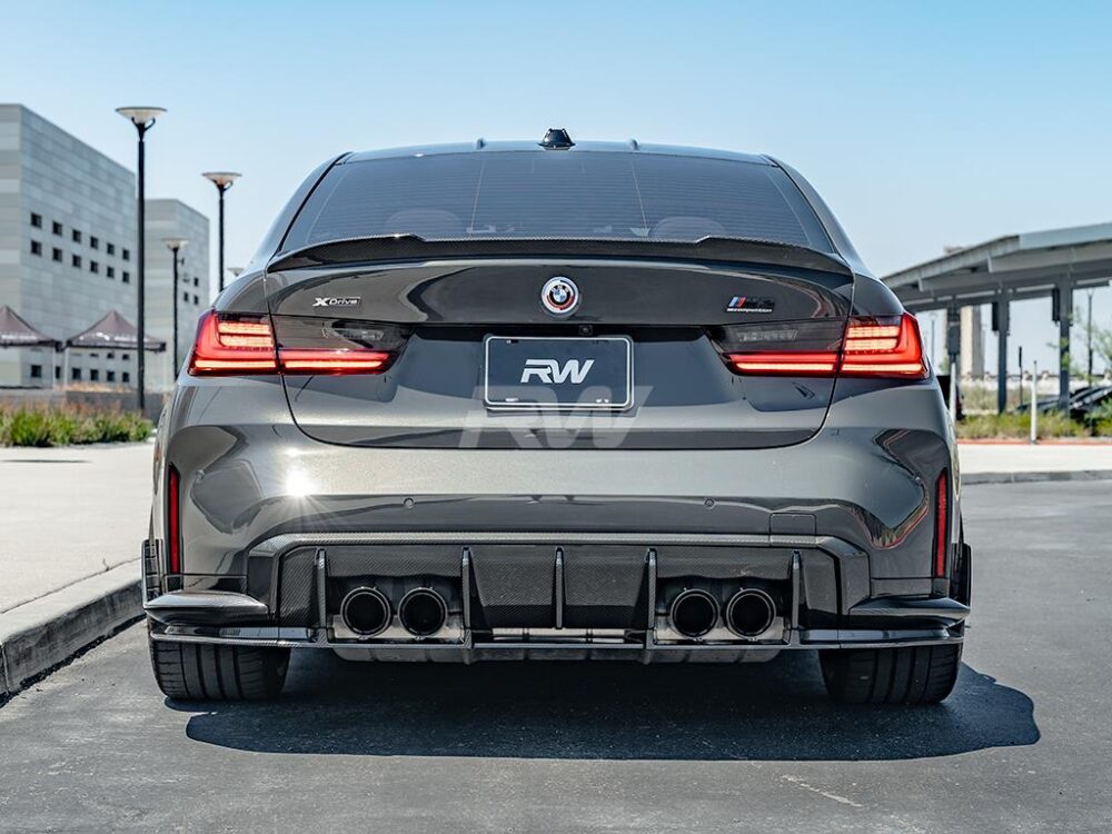 RW Carbon BMW G8X M3M4 OEM Style Carbon Fiber Diffuser (3)