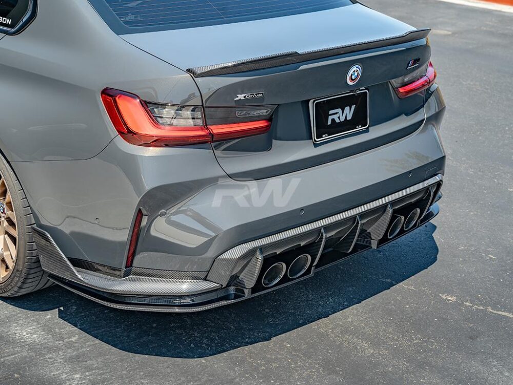 RW Carbon BMW G8X M3M4 OEM Style Carbon Fiber Diffuser (9)