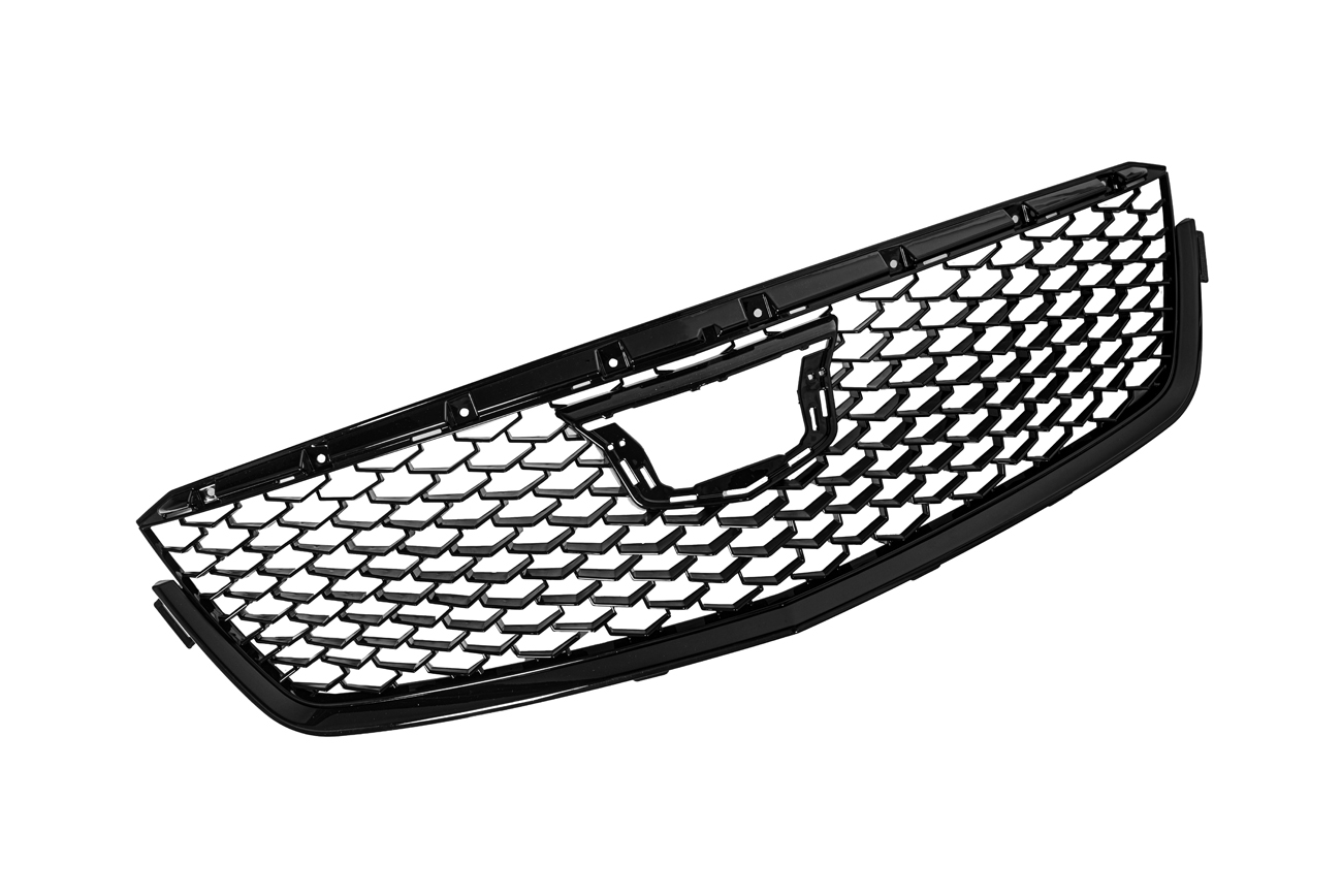 2020-up-cadillac-ct4-front-bumper-grille-cover Painted Glossy Black (6)