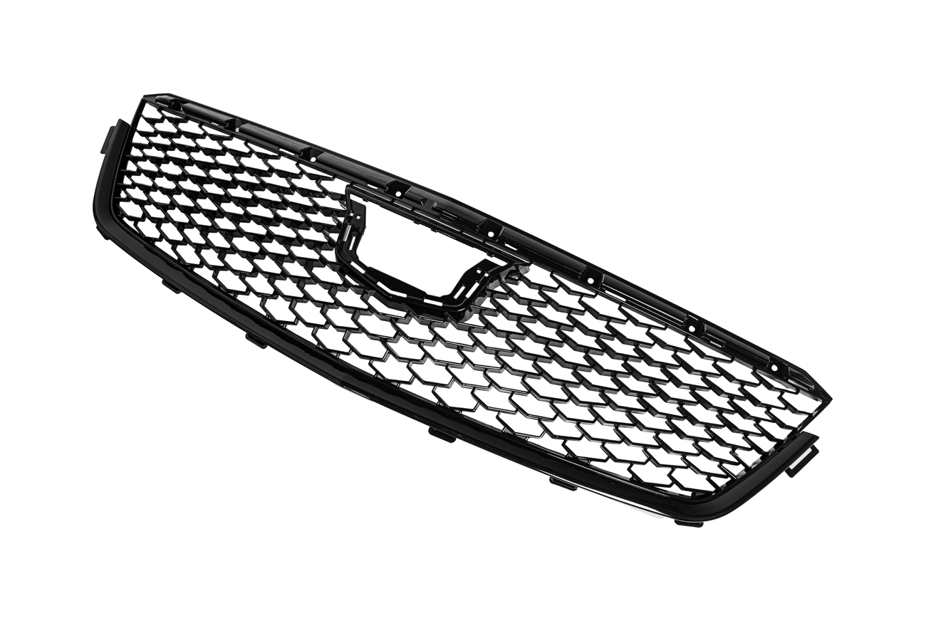 2020-up-cadillac-ct4-front-bumper-grille-cover Painted Glossy Black (8)