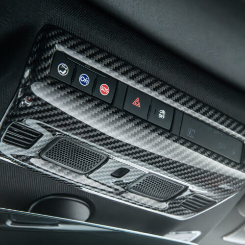 Alternative view of EOS Corvette C8 Roof Reading Light Control Cover