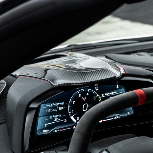 Alternative view of EOS Corvette C8 Upper Dashboard Instrument Side Panel Cover
