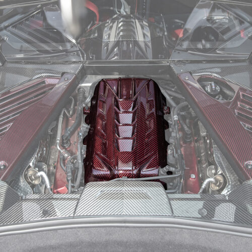 Alternative view of EOS 2020-2024 Chevrolet Corvette C8 Coupe Carbon Fiber Engine Cover