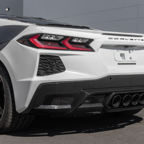 Alternative view of EOS Corvette C8 Z06 Package Rear Center Quad Exit Diffuser