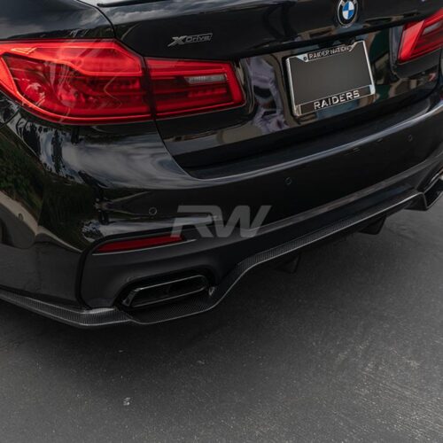 RW Carbon BMW G30 3D Style Carbon Fiber Rear Diffuser
