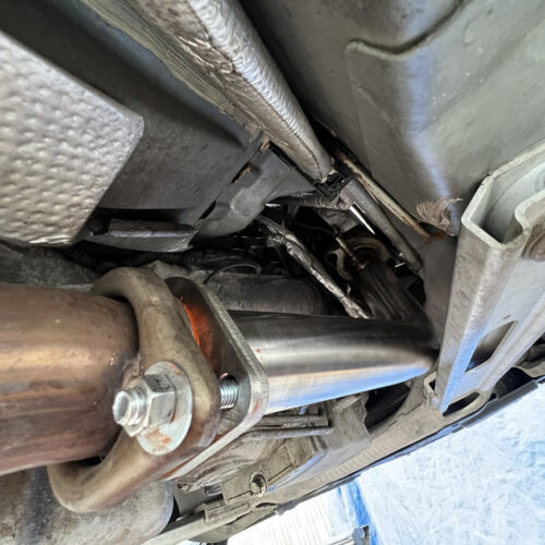 Alternative view of ESO 2009-15 Cadillac CTS-V High Flow Cat Exhaust Front Pipe