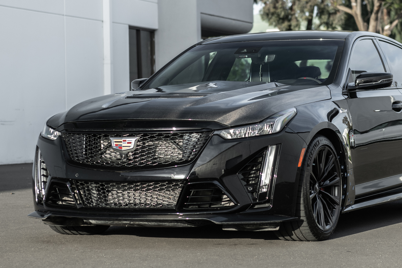 2020-24 Cadillac CT5-V Blackwing Front Lip Splitter-Carbon Fiber (10)