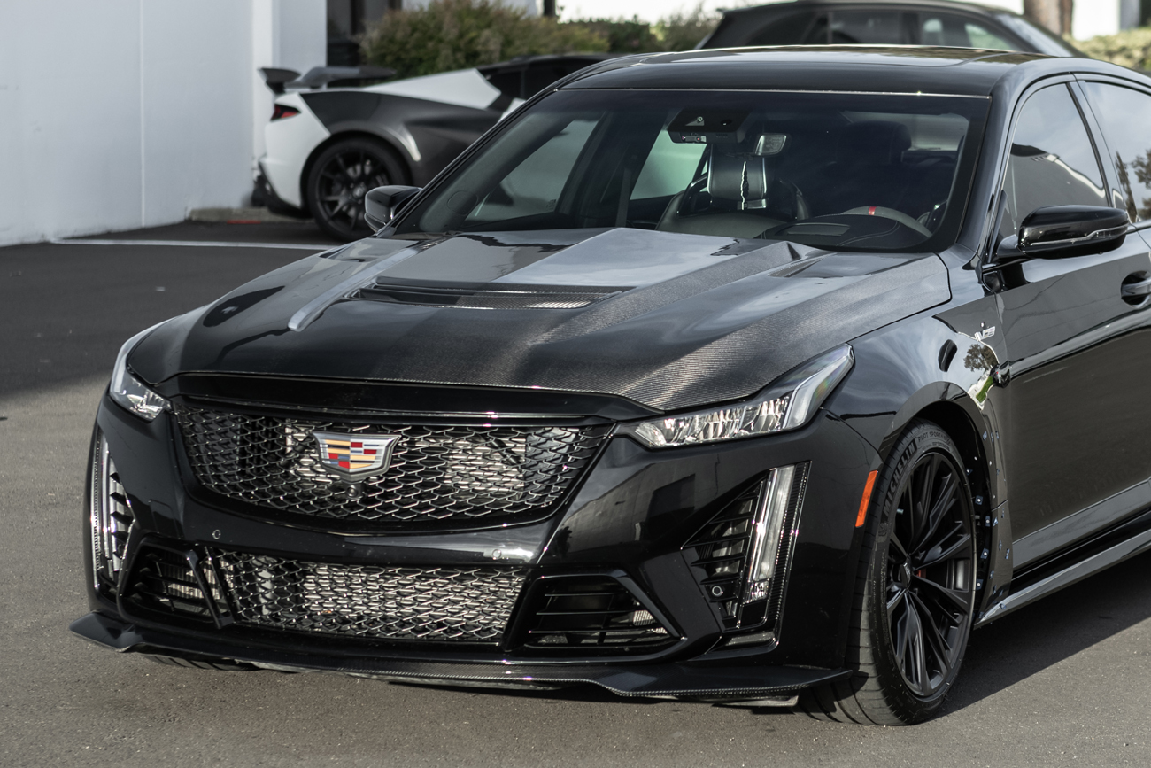 2020-24 Cadillac CT5-V Blackwing Front Lip Splitter-Carbon Fiber (12)