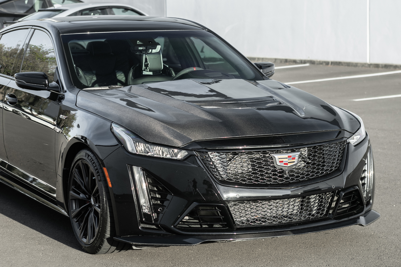 2020-24 Cadillac CT5-V Blackwing Front Lip Splitter-Carbon Fiber (3)