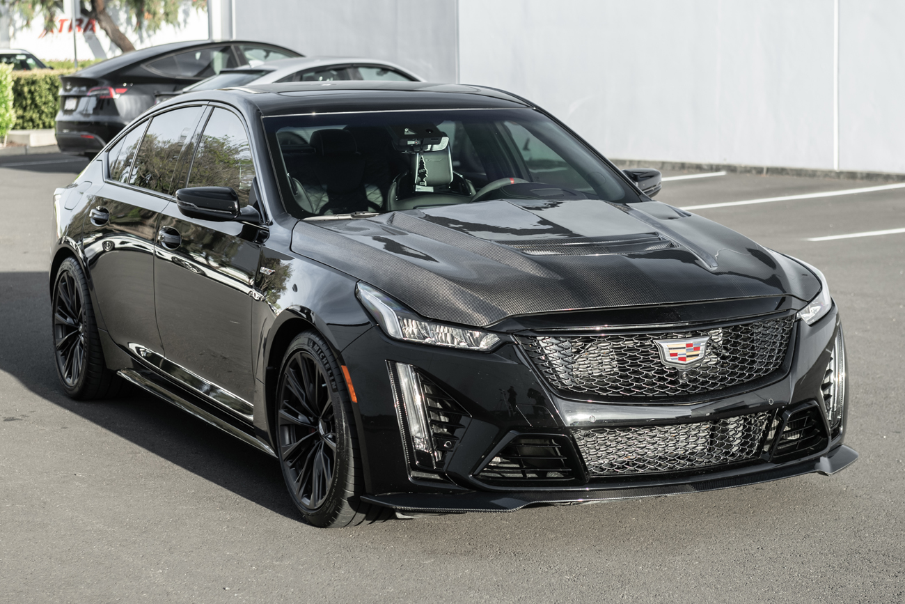 2020-24 Cadillac CT5-V Blackwing Front Lip Splitter-Carbon Fiber (4)