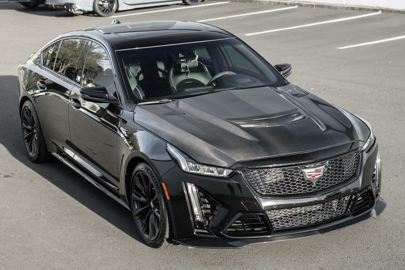 2020-24 Cadillac CT5-V Blackwing Front Lip Splitter-Carbon Fiber (5)