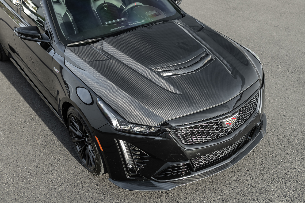 2020-24 Cadillac CT5-V Blackwing Front Lip Splitter-Carbon Fiber (7)