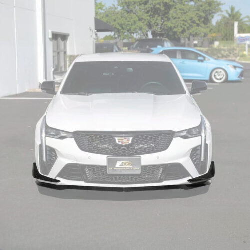 EOS 2020-Up Cadillac CT4-V Blackwing Front Lip Splitter & Carnards