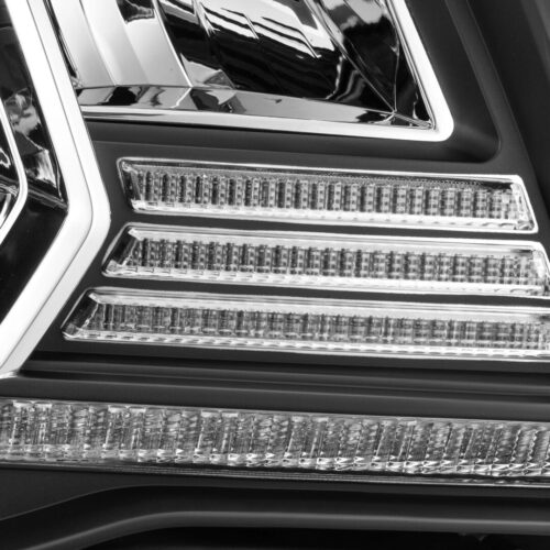 Alternative view of AlphaRex 05-11 Toyota Tacoma LUXX-Series LED Crystal Headlights Black