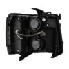 AlphaRex 07-13 Chevrolet Silverado LUXX-Series LED Projector Headlights Jet Black (8)